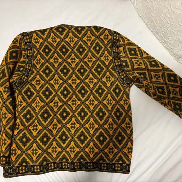 Vintage Yves Saint Laurent Rive Gauche Wool Cardigan/Coat